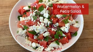 How to Make a Watermelon and Feta Salad – Its Easy AF [upl. by Becker684]