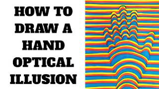 How To Draw A Optical Illusion Hand [upl. by Onimixam]