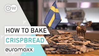 Baking Bread  Crispbread Recipe from Sweden  Baking tutorial  Knäckebröd [upl. by Eylk130]