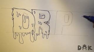 How to Draw Graffiti Letters quotDRIPquot [upl. by Eisenberg936]