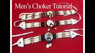 Wahzhazhe Cultural Center Mens Choker tutorial [upl. by Sivra541]