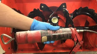 How To Grease Snowblower Auger [upl. by Nairam]