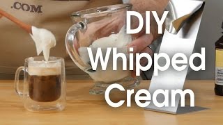 DIY whipped cream in 60 seconds [upl. by Annohsal]