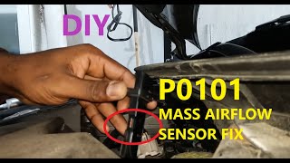 2013  2018 Nissan Altima code P0101 mass air flow sensor DIY Fix [upl. by Lohrman185]