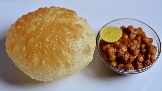 Chole Bhature Recipe using Yeast Indian Breakfast Recipes  Gurus Cooking [upl. by Farrow]