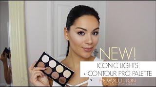 NEW MAKEUP REVOLUTION ICONIC LIGHTS AND CONTOUR PRO PALETTE [upl. by Nnyleuqcaj]