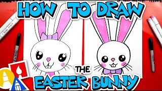 How To Draw A Big Easter Bunny Portrait [upl. by Akimas]