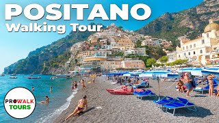 Positano Italy  The Amalfi Coast Walking Tour  4K with Captions [upl. by Gayleen]