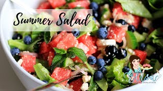 Watermelon Salad  Summer Salad Recipe [upl. by Alyaj]