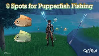 Genshin Impact  Pufferfish Fishing Guide [upl. by Radack]