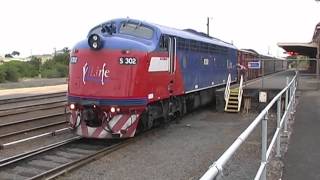 VLine Passenger Trains at Warrnambool with S 302 [upl. by Ardnekan]