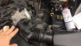 Engine light code P0171 and P0174 Mass air flow sensor cleaning [upl. by Luise]