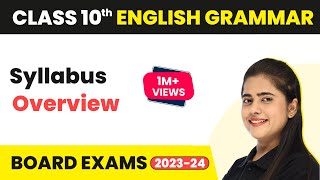 Class 10 English Grammar Syllabus 202324 Overview Class 10 English Grammar Syllabus 202324 CBSE [upl. by Asenab]