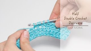 How To Half Double Crochet Decrease [upl. by Sefton]