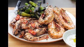 Andrew Zimmern Cooks Grilled Shrimp [upl. by Mozart]