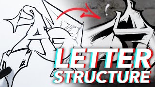 Graffiti Tutorial How to improve Letter Structure  Letter A [upl. by Howzell]