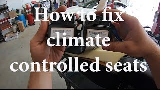 How to Fix Climate Controlled Seat in 2017 Nissan Maxima Real Fix [upl. by Ahteral]