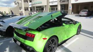 Lamborghini Gallardo Spyder Performante Roof Operation [upl. by Sikleb]