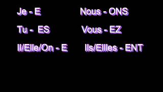 ER VERBS French  Learn the endings with this song [upl. by Neelyhtak]