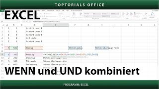 WENN und UND kombiniert Excel [upl. by Oliva]