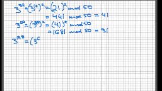 Modular exponentiation [upl. by Leyes]