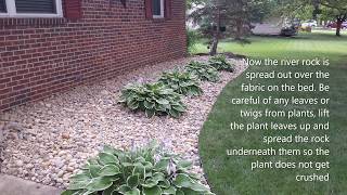 How to Install River Rock as Mulch [upl. by Nednil]