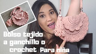 BOLSO PARA NIÑA tejido a ganchillo crochet Tutorial Paso a paso [upl. by Euphemia]