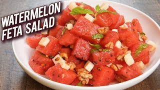 Quick And Easy Salad Recipe  Watermelon Feta Salad Recipe  Summer Special Recipe  Bhumika [upl. by Coonan413]