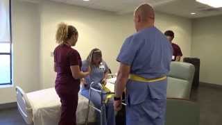 Physical Therapy Transfer Training  How To Transfer From Wheelchair To Bed [upl. by Mozelle]