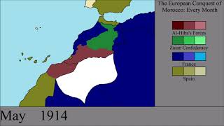 The European Conquest of Morocco Every Month [upl. by Hurwitz971]