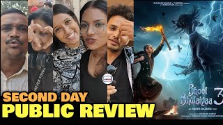 Bhool Bhulaiyaa 3 SECOND DAY Public Review  Kartik Aaryan Vidya Balan Madhuri Dixit [upl. by Aienahs175]