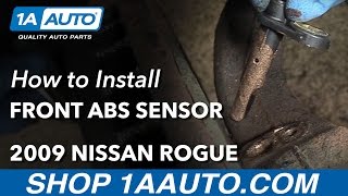 How to Replace Front ABS Sensor 0713 Nissan Rogue [upl. by Agatha]