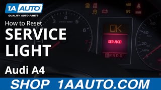 How to Reset Service Light 0409 Audi A4 [upl. by Todd]