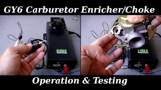 GY6 Enricher  Automatic Choke Operation amp Testing [upl. by Barra]