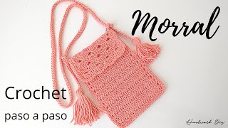 📌 Bolso morral tejido a crochet fácil [upl. by Eilarol]