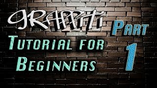 Graffiti Tutorial for Beginners Part 1  Steves Art Studio [upl. by Leroj]