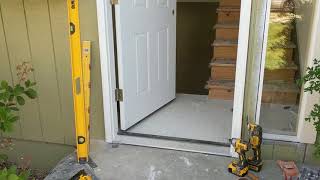 Jeld Wen Front Door Installation  Really crappy products and craftsmanship PART 1 [upl. by Lertnek]