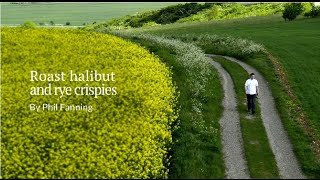 Phil Fanning Crispbread Recipes Steamed Halibut with Rye Crispies [upl. by Coumas]