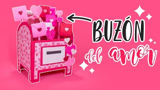 DIY Buzon del amor con mini cartas REALES  ESPECIAL DE SAN VALENTÍN [upl. by Emawk]