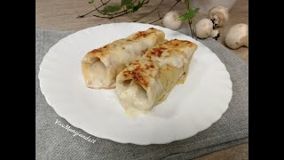 Crepes ai funghi e besciamella gustose e morbide [upl. by Nywloc]