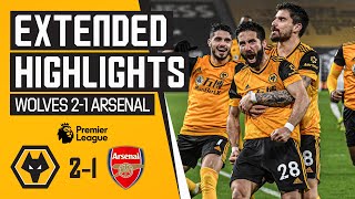 Two red cards a penalty and a Moutinho screamer  Wolves 21 Arsenal  Extended Highlights [upl. by Oalsecnew]