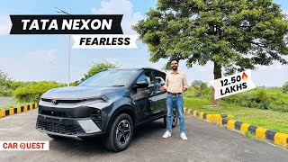 New Tata Nexon Fearless Variant Walkaround  Car Quest [upl. by Gusti878]