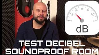 TEST DECIBEL STANZA INSONORIZZATA Test db soundproof room [upl. by Ecilahc]