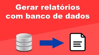 Como gerar relatório de um banco de dados  Report Builder [upl. by Giovanni]