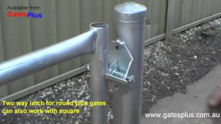 Gate Latch 2 way for round pipe and square [upl. by Saint]