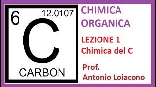 CHIMICA ORGANICA  Lezione 1  Chimica del Carbonio [upl. by Balmuth]