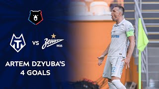 Artem Dzyubas 4 Goals Against FC Tambov  RPL 202021 [upl. by Rye]