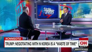 Tapper to Tillerson Did you call Trump a moron [upl. by Barn]