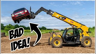 What NOT to do in a Telehandler Forklift  Forklift Operator Training [upl. by Sarajane]