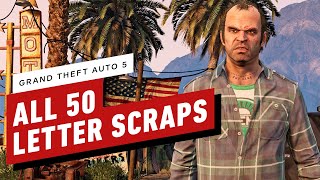 GTA 5  All 50 Letter Scrap Locations [upl. by Lluj240]